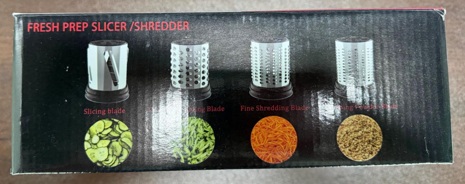 Slicer Shredder Aufsatz für Kitchenaid Standmixer | Edelstahl, Gemüseschredder, Käsereibe, Salatmacher, Chopper Mahlpulver Zubehör für Küchenhelfer