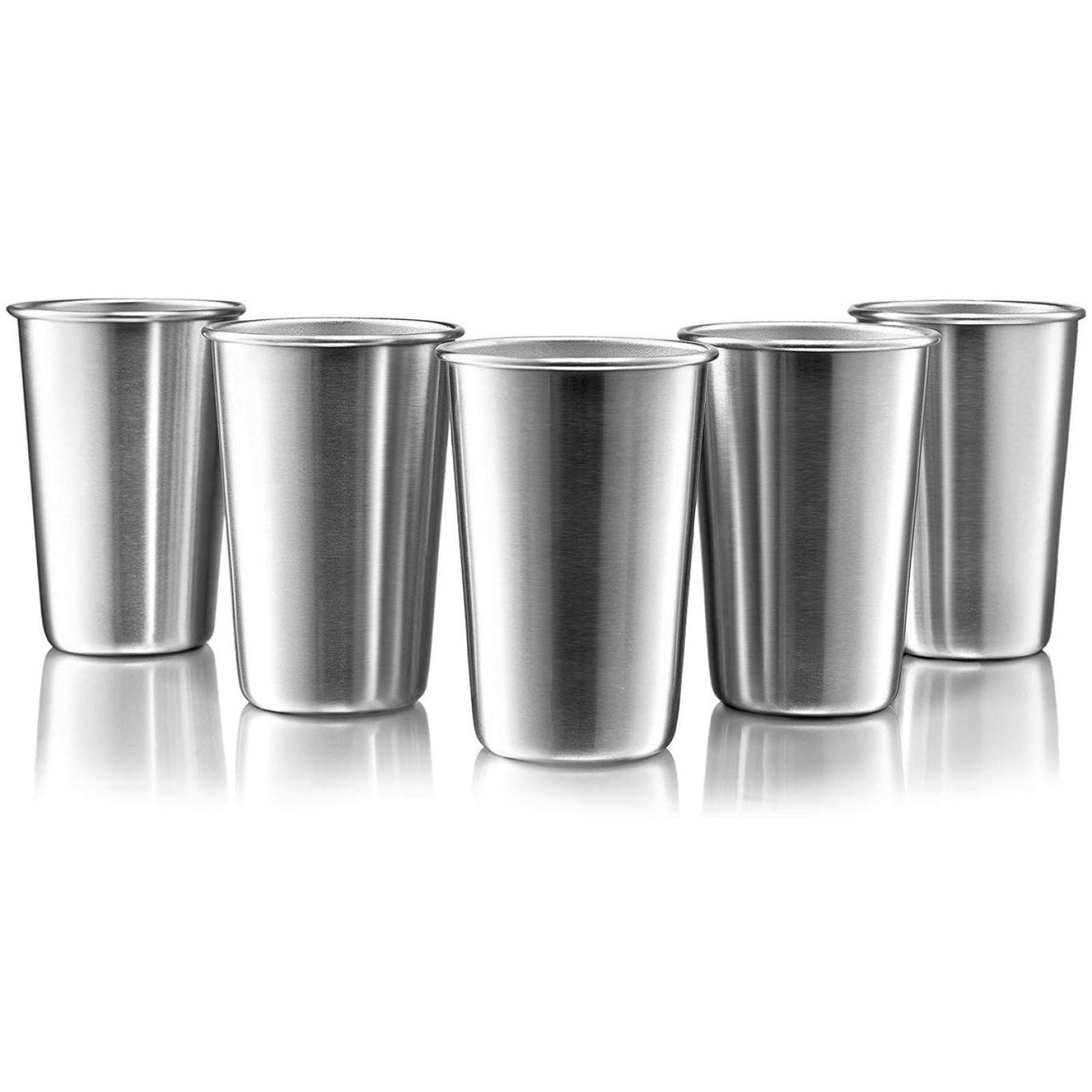 16 Ounce Stainless Steel Pint Cups Stackable Pint Cup Tumblers For