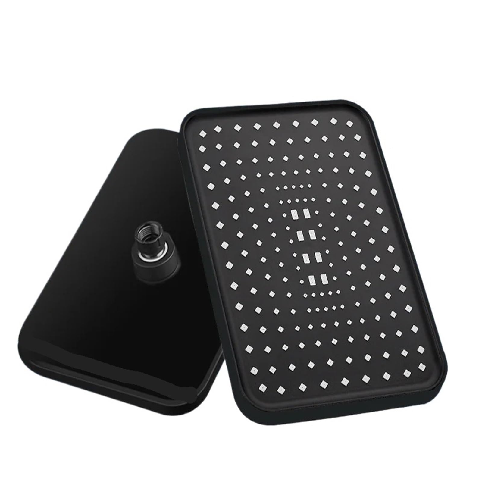 Pommeau de douche à effet pluie pour rénovation salle de bain noire jet 360°