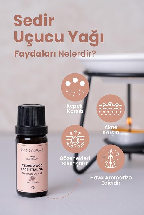 Bade Natural Cedar Tree Essential Oil 100% Pure 10 ml