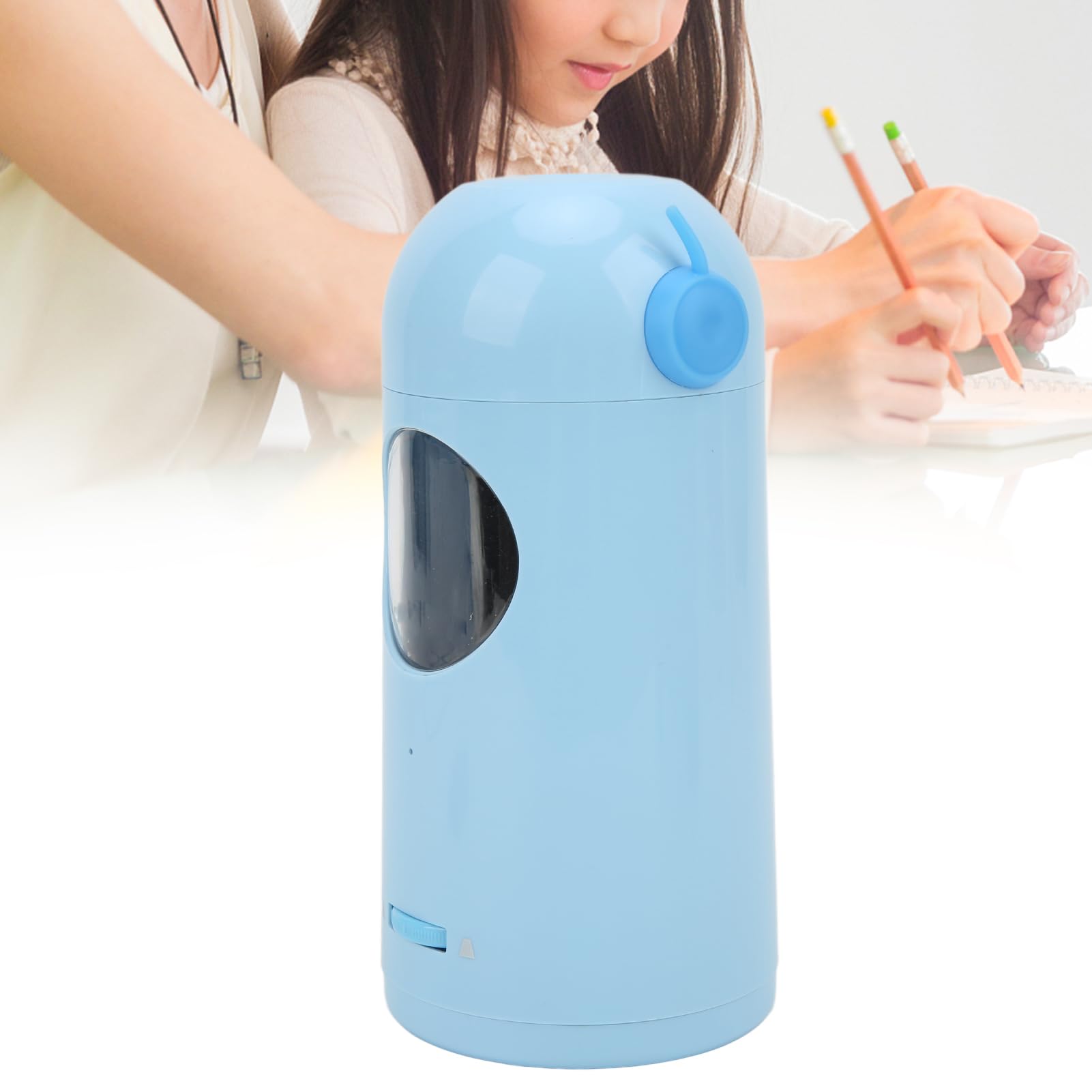 Elektrischer Bleistiftschärfer, Vollautomatisch, 7-11,5 Mm Einstellbare Dicke, Wiederaufladbare 2000-mAh-Lithiumbatterie, Kompatibel für Klassenzimmer, Zuhause, Bürogebrauch (BLUE)