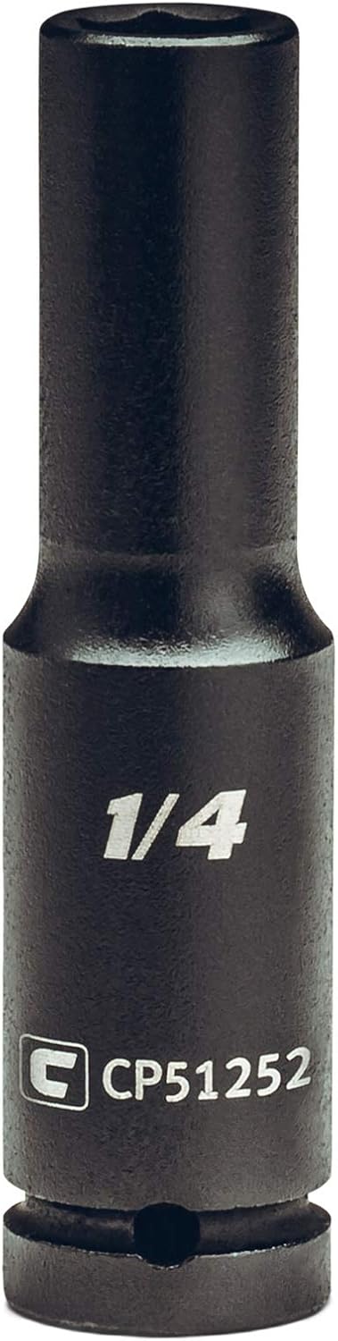 Capri Tools 5/16-Inch Deep Impact Socket, 1/4-Inch Drive, 6-Point, SAE
