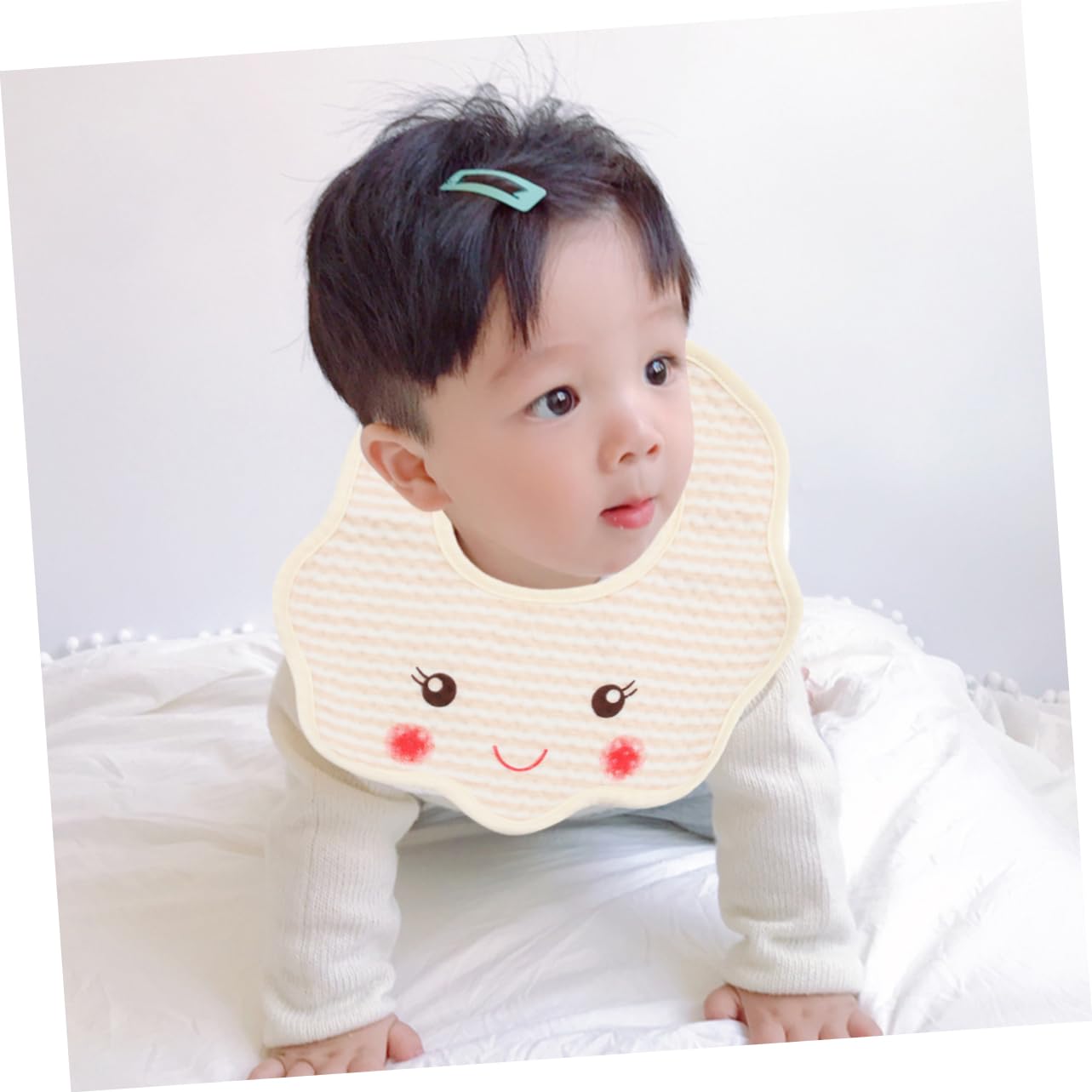 ibasenice 15pièces Bavoirs Coton Imperméables Pour Garçon Fille Bavoir Cartoon Ajustable Et Pratique Couleurs Mélangées