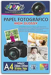 Papel Fotográfico A4 240G, OFF PAPER, Pacote com 50 folhas