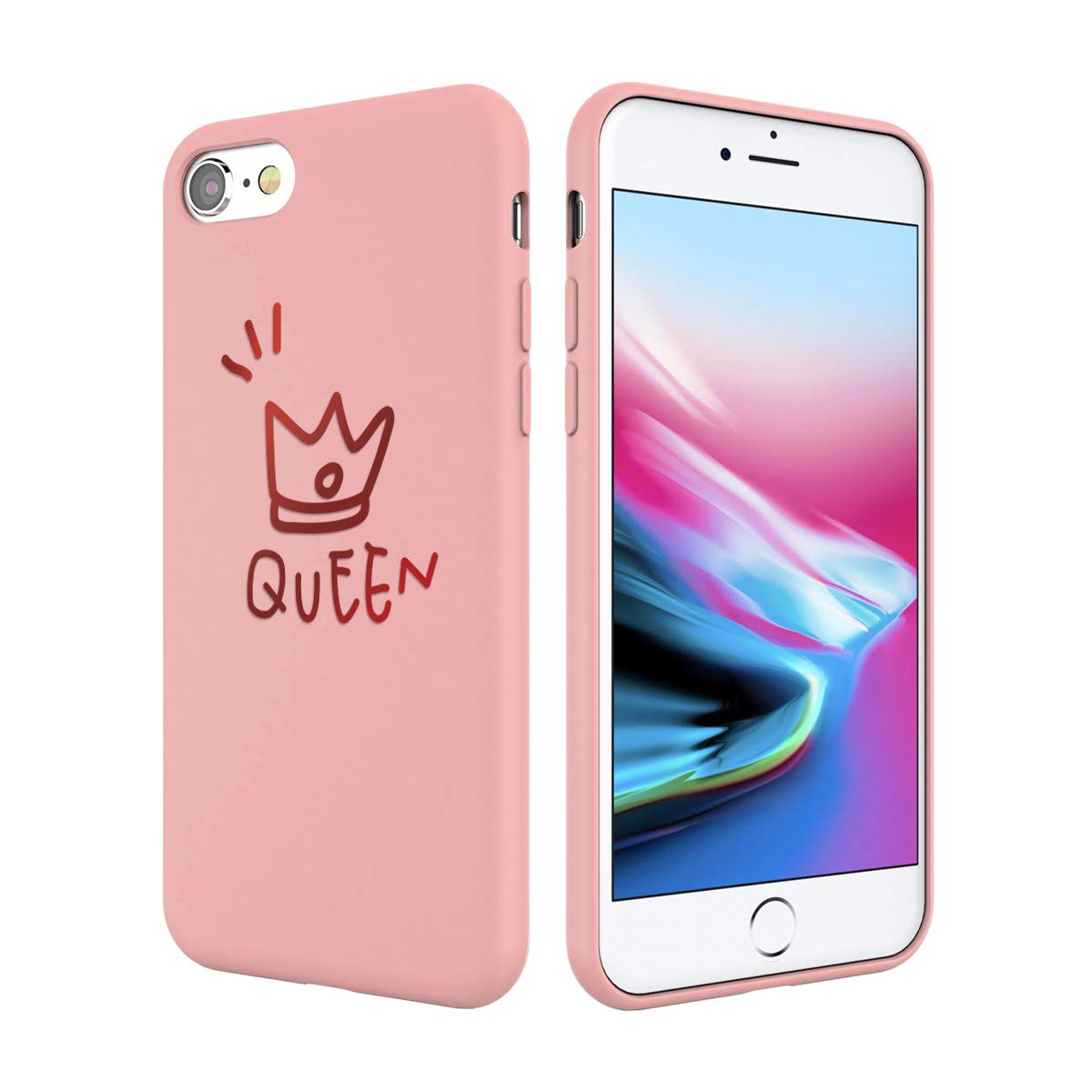 Yoedge Custodia IPhone SE 2022/iPhone 7/8/SE 2020, Cover Morbida In TPU Trasparente Con Fantasia Leopardo Rosa, Antiurto E Antiscivolo
