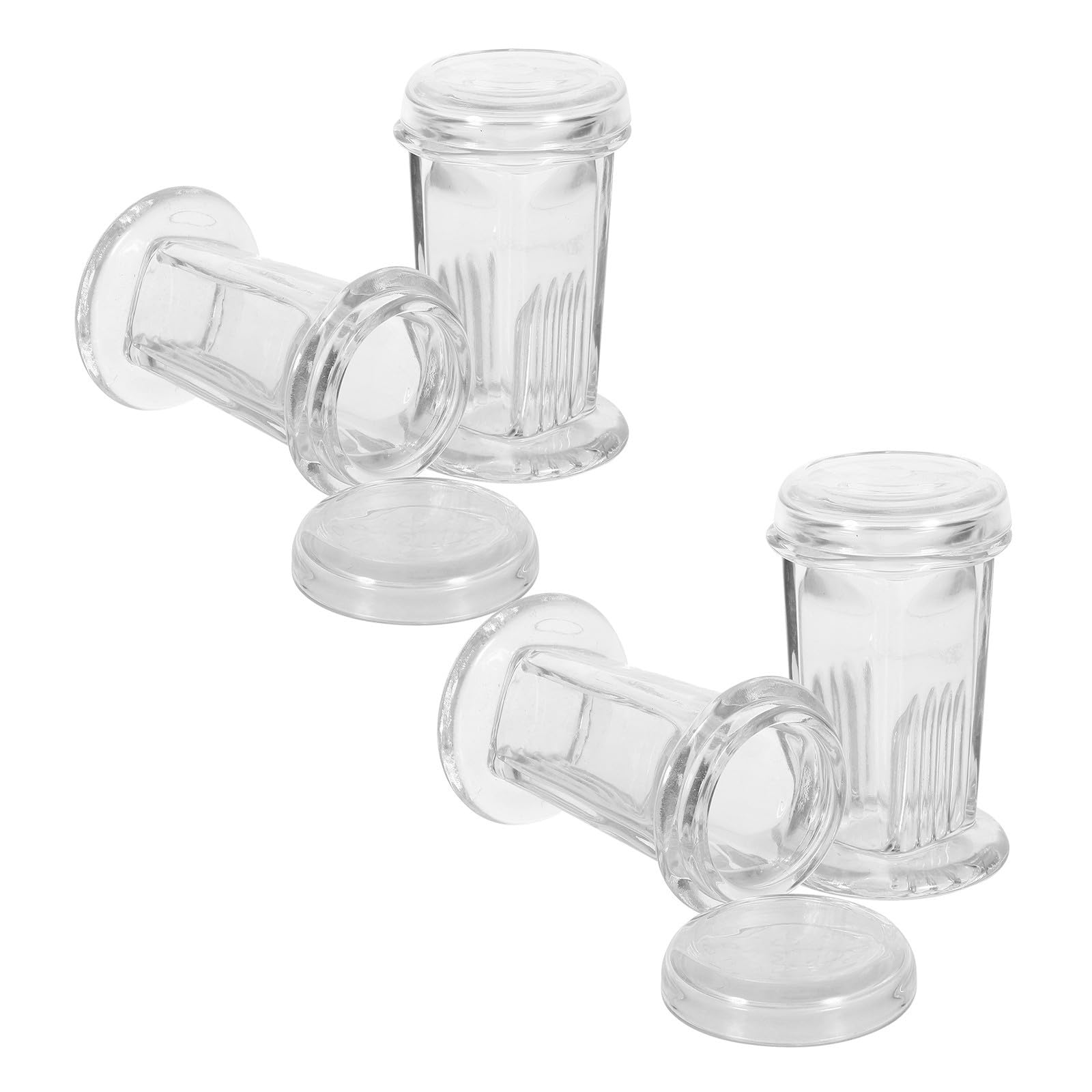 ULTECHNOVO Lot de 4 Bocaux de Coloration en Verre pour Lames, Capacité 5 Lames, Résultats de Coloration Uniformes, Installation Verticale et Horizontale, pour Laboratoire et École