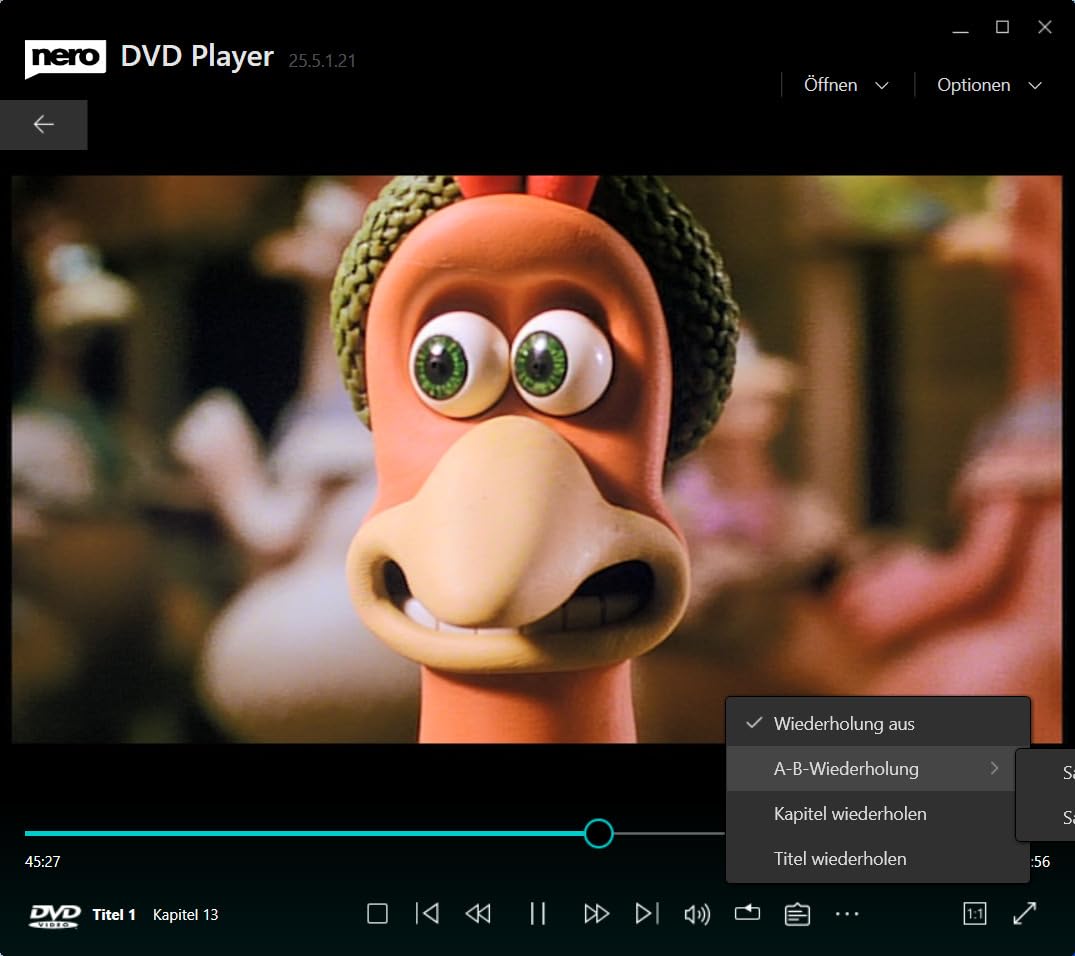 Nero DVD Player Unlimited Software | DVDs abspielen & Videoformate wie MP4, MKV, AVI, MOV wiedergeben | KI-Videooptimierung, Region-Freiheit, Untertitel, Surround Sound | 1 PC | Windows 11 / 10