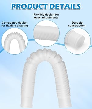 WADEO Rain Barrel Hose Connector, Compatible with Downspout Diverters(1.25'' Outlet Diameter) & Links Rain Barrels for Increased Storage