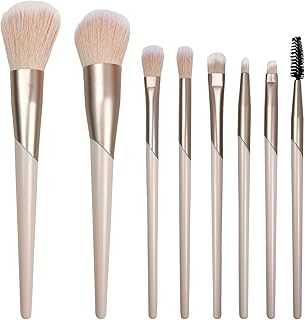 Juego de 8 brochas de maquillaje facial con e...