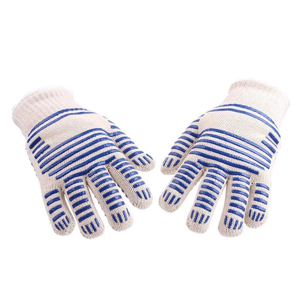 Grillhandschuhe Bis zu 500 ° C Ofenhandschuhe Grill Hitzebeständige Universal Größe Kochhandschuhe Backhandschuhe
