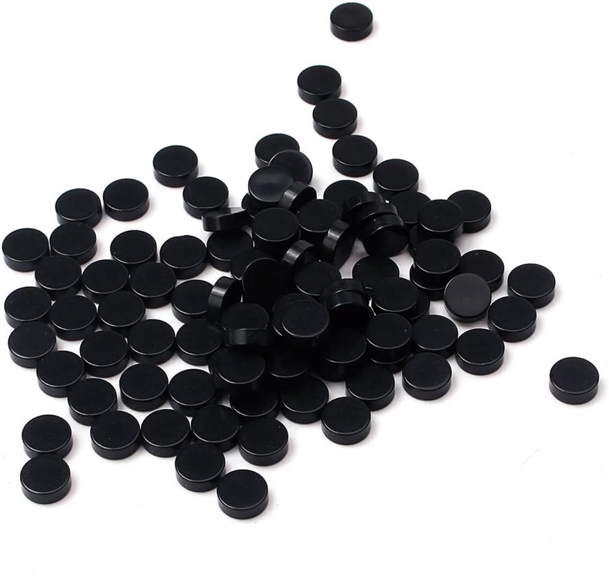 Alnicov 300Pcs Black Acrylic Dots Inlay Markers for Guitar Fingerboard Parts Diameter 6.3mm