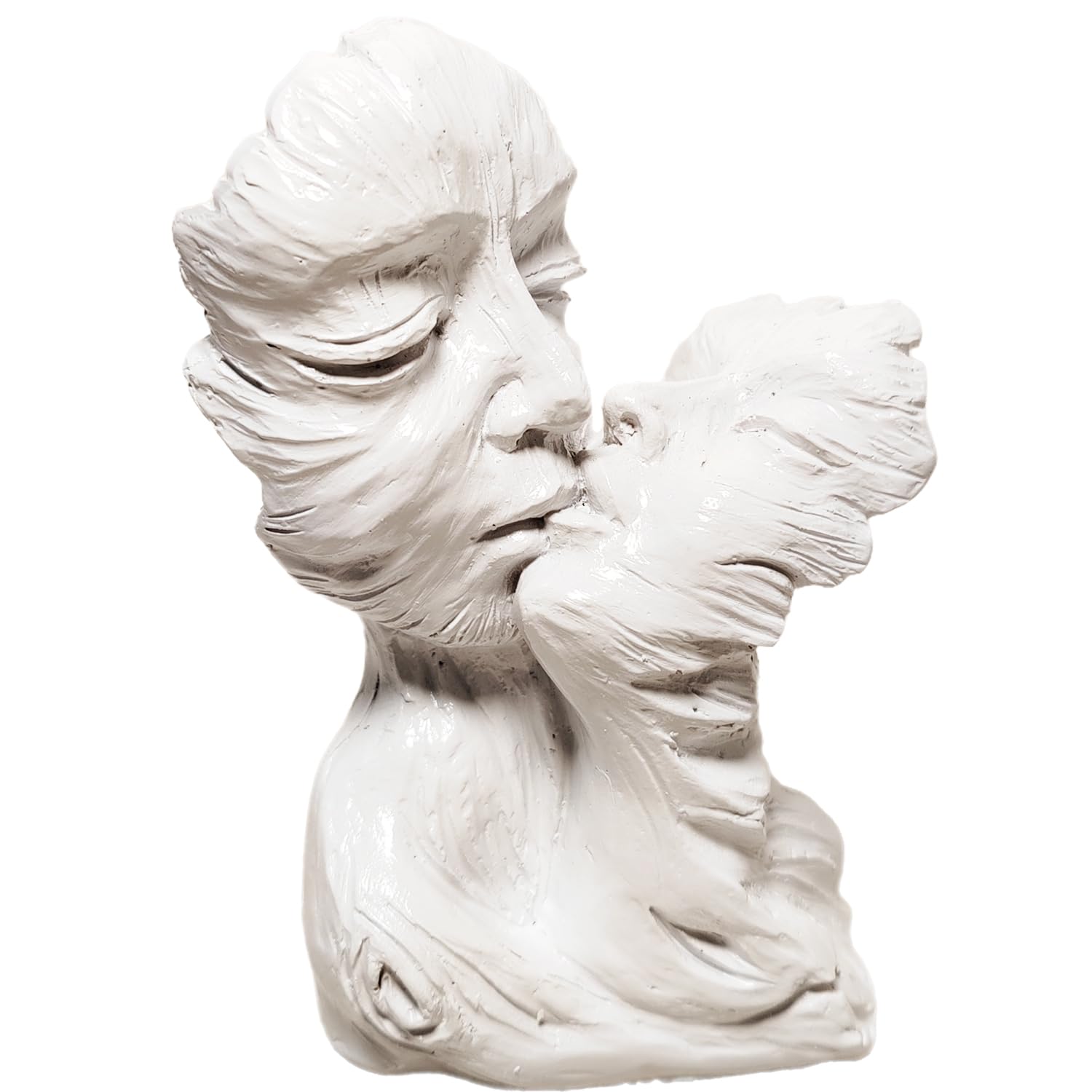 PIGPIGFLY Couple Hugging Statue, Decorative Figures,Living Room,Home Store Decoration,Modern Abstract Art Sculptures Decoration,Office Decorations,Polyresin,Gift(White)