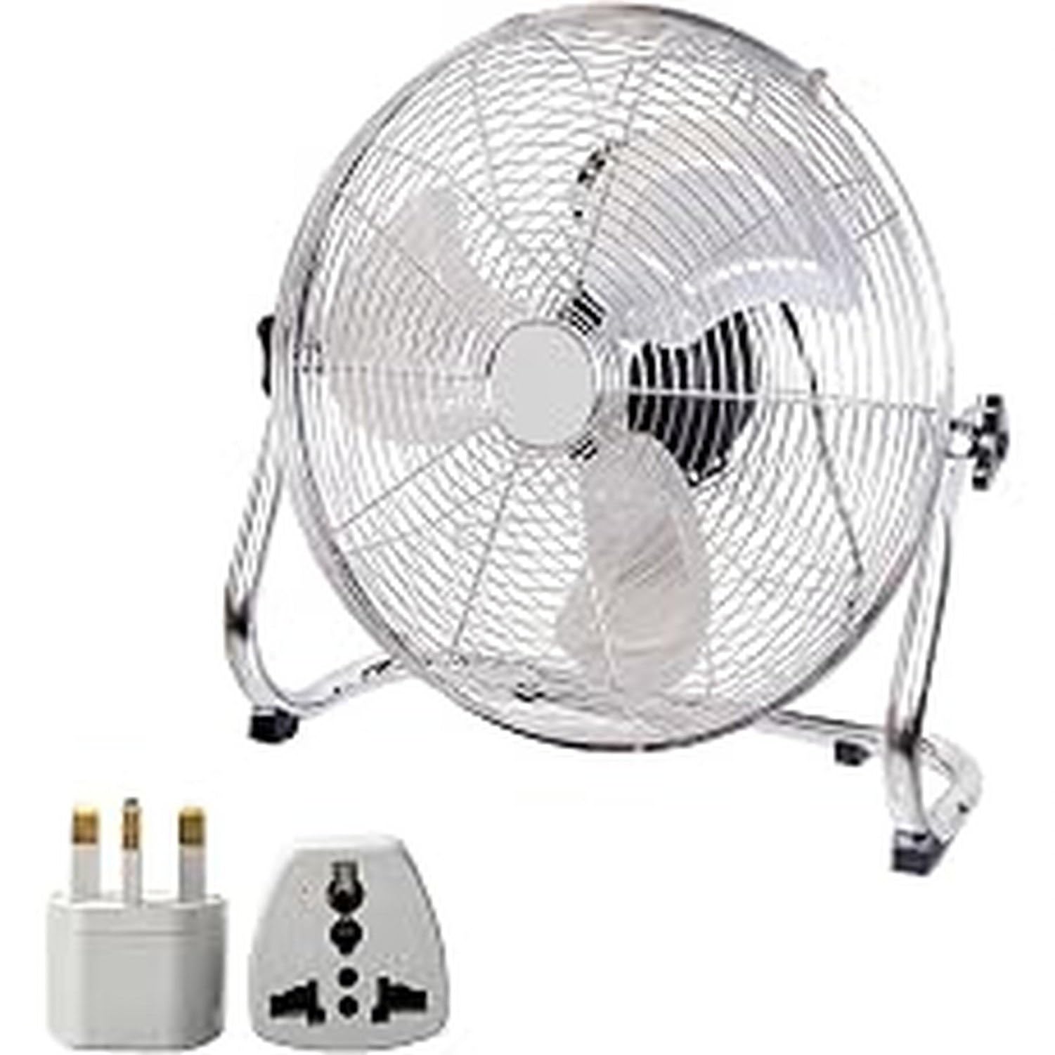 Ventilatore da Pavimento 20 Pollici, Ventola Ad Alto Flusso d’Aria con 3 velocità e Inclinazione Regolabile, Uso Interno per Casa, Ufficio e Palestra, Ventilato, Black, 20"