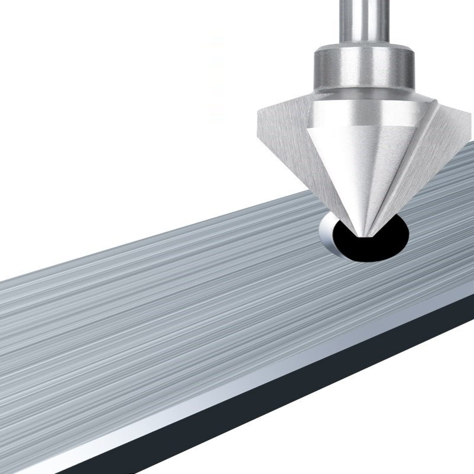 Taladro Avellanador HSS, Acero De Alta Velocidad, 3 Flautas, Cortador De Biselado De 90 Grados, Herramienta De Perforación De Agujeros De Metal,40,0 Mm