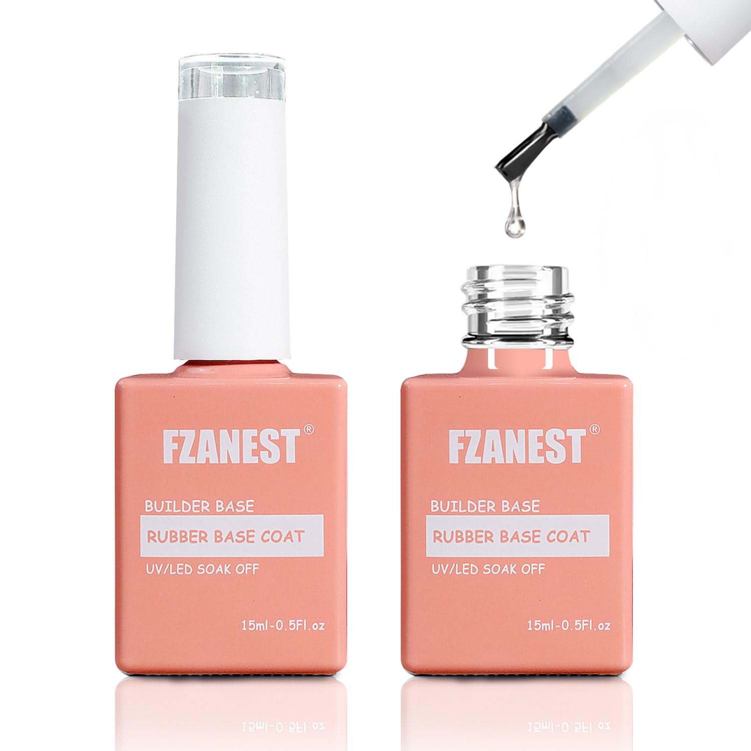 Amazon.com: FZANEST Rubber Base Builder Gel Upgrade to Hema Free