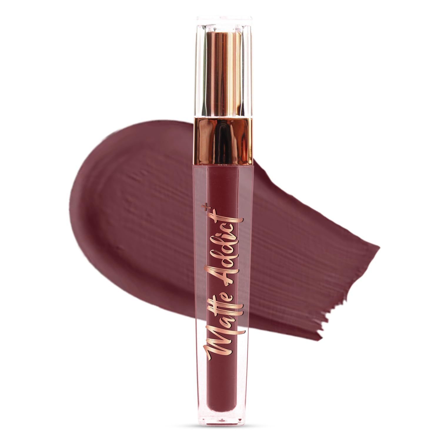 JAQULINE USA Matte Addict Liquid Lipstick | 8Hr Long Lasting | Lightweight | Transfer Proof | Intense Color Payoff | Stunning Matte Finish | Hydrating Formula | Wild Petunia 04, 3.5ml