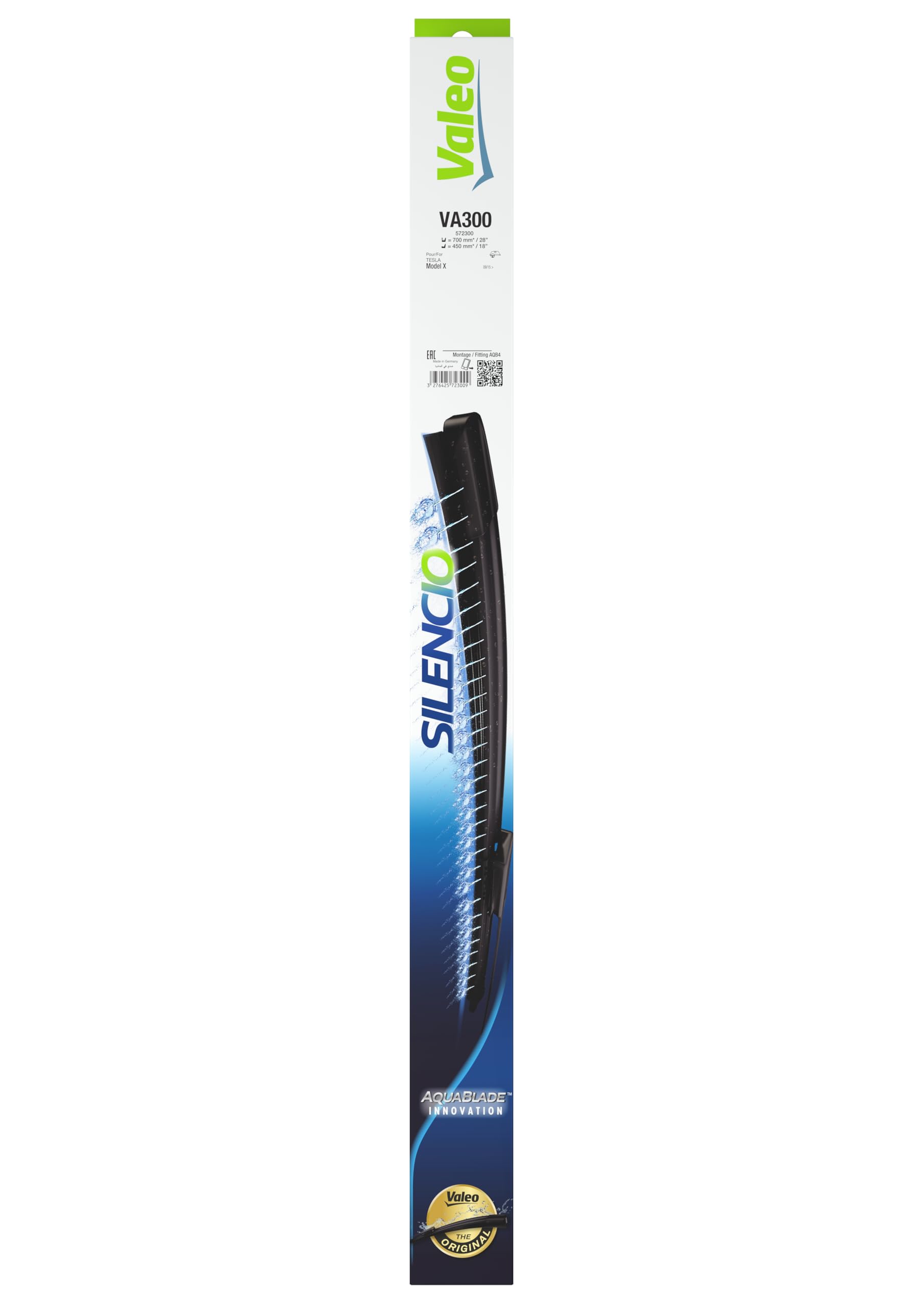 Valeo Silencio 2x AquaBlade Pióra Wycieraczek VA300 - Przód - 700 mm/450 mm