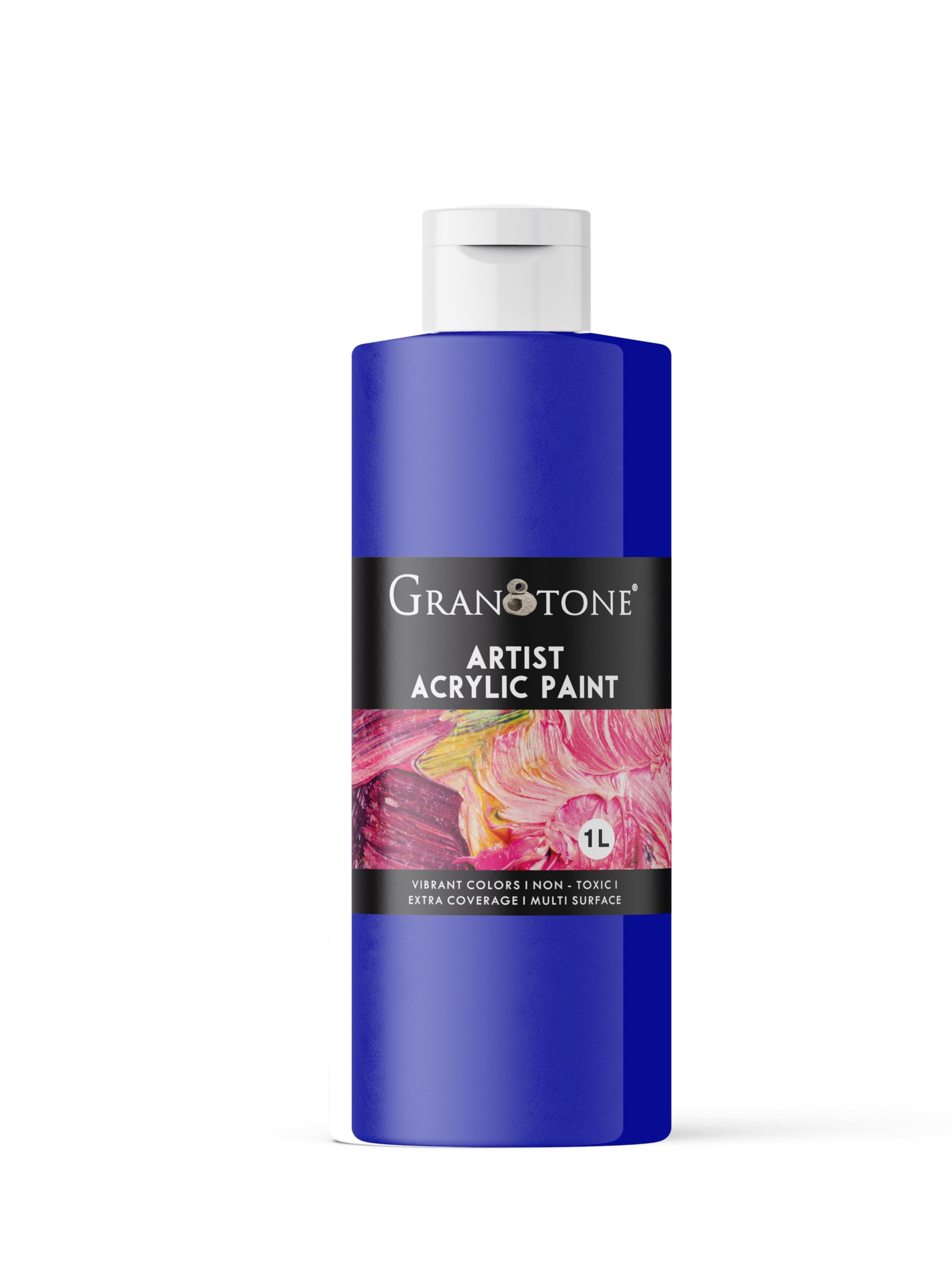 GRANOTONE Acrylic Paint Ultramarine Blue 1 L Rich Pigment Non Cracking