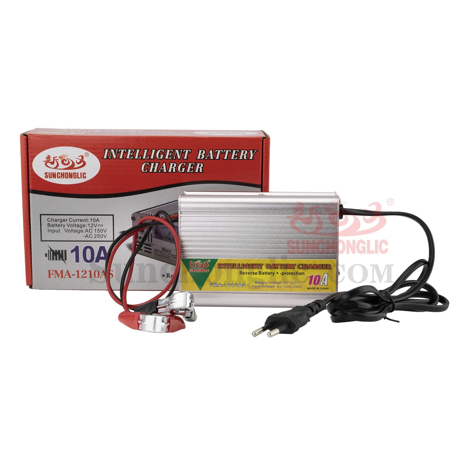 DHRUVPRO ThreePhase FMA1210AS 12V 10A Smart Lead Acid Car Battery