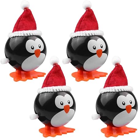 6-tlg. Weihnachtsspielzeug Set - Aufziehfiguren Für Festtagsstimmung