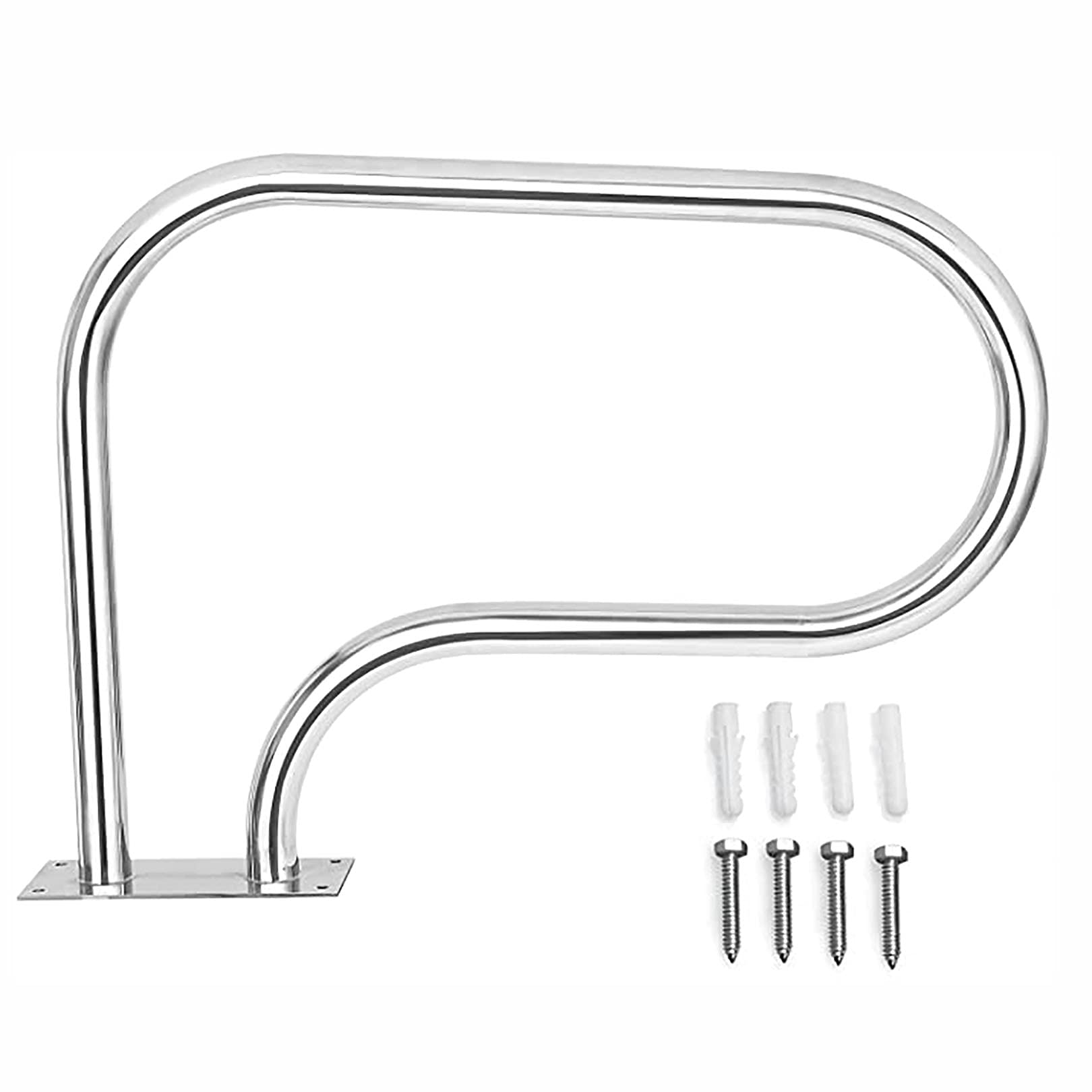 Pasamanos de Seguridad para Piscinas Pasamanos de Seguridad para Piscinas con Base de Montaje rápido, barandilla para Piscinas de Acero Inoxidable 304, pasamanos para Piscinas - Al