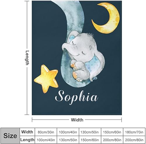 Miniatura 4 de Manta de bebé personalizada para niños y niñas, manta personalizada con nombre, manta personalizada para niños, manta personalizada de 30 x 40