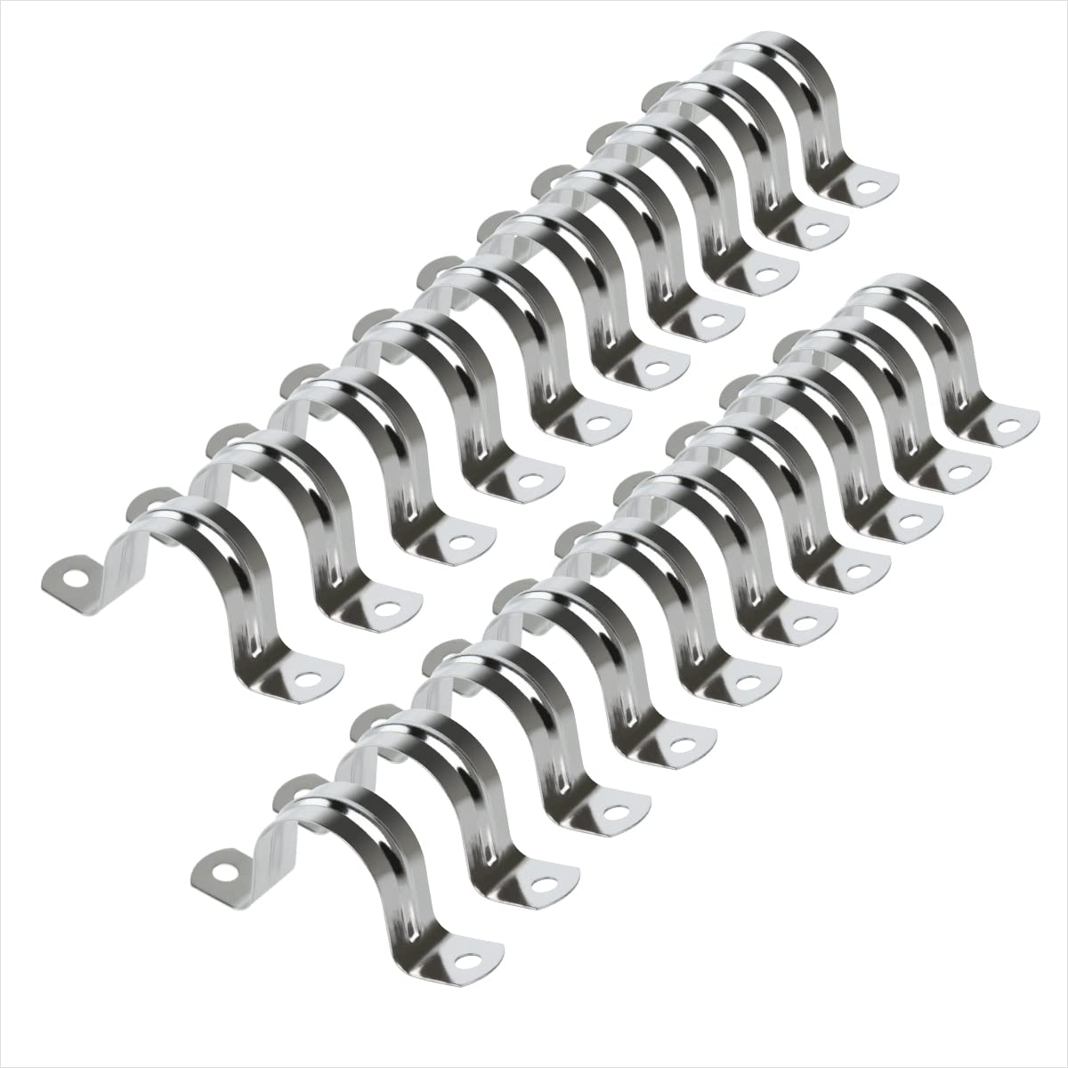 Collier de serrage en U 32 mm POWERTEC 71663 en inox 304 x20