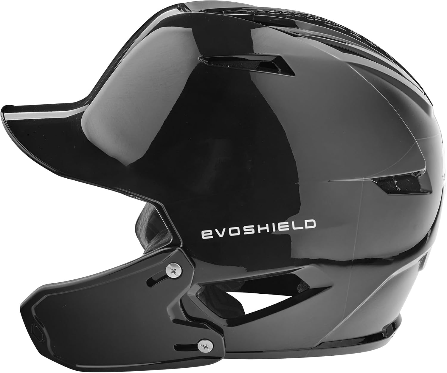EvoShield XVT 2.0 Gloss Batting Helmet with Face Shield- Black, M - L