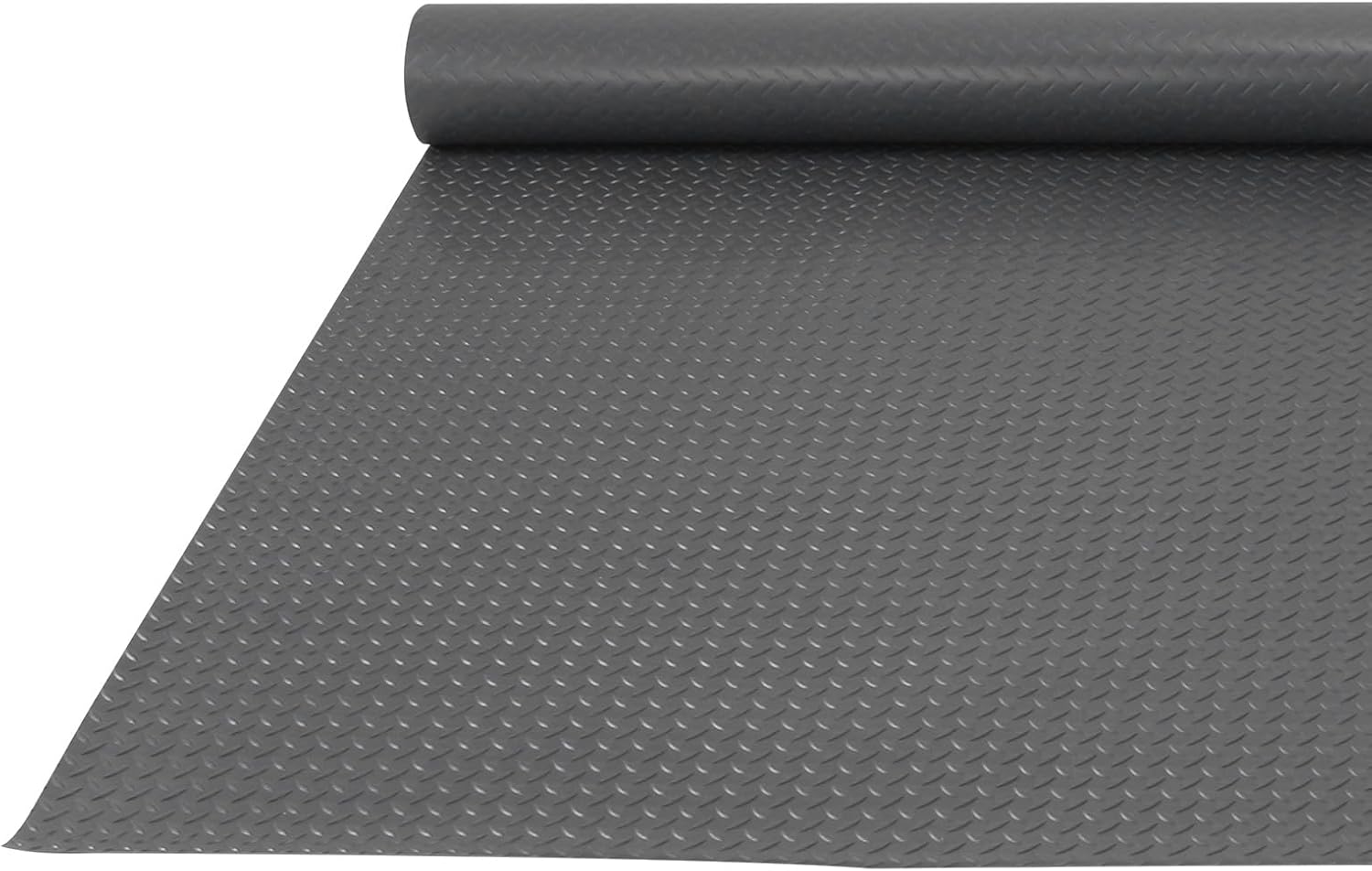 7.9x32.8 FT Garage Floor Mat 2.5mm Garage Shop Parking Mat Plate PVC Flooring Roll for Truck Trailer SUVs Van Golf Cart Motorcycle