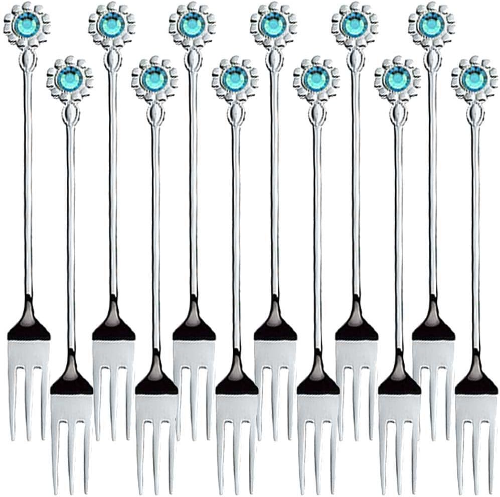Nagao Shine Himefork Blue Zircon Set of 12 Made in Japan