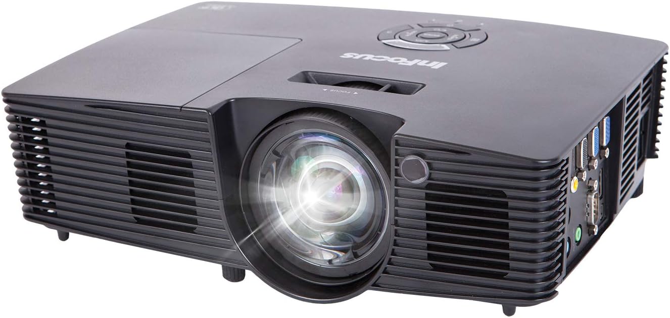 IN112XA Projector, DLP SVGA 3800 Lumens 3D Ready 2HDMI with Speakers