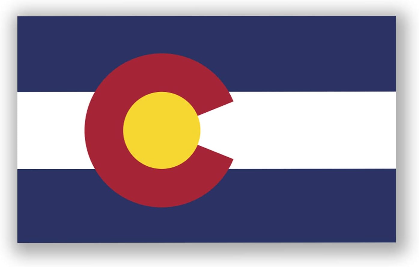 2-Pack Colorado State Flag Decal Sticker | Official State Flag of Colorado Sticker | 5-Inches by 3-Inches | Premium Quality UV Protected Laminated Vinyl | PD312