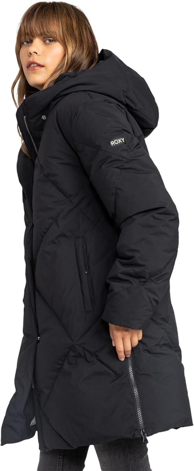 Roxy Women's Abbie Puffer Parka Coat– 10k Waterproof, Down-feather Insulated, Hydrosmart Collar - Image 2