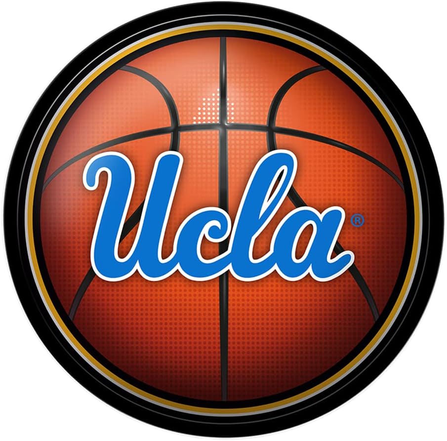 The Fan-Brand NCAA UCLA Bruins: Basketball - Modern Disc Wall Sign - Sports Team Bar Sign Décor - Home, Dorm, Garage, Office, Fan Cave
