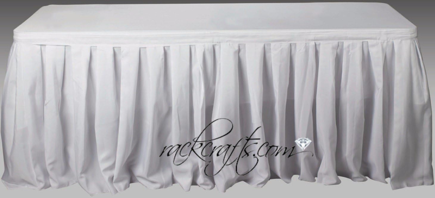 Polyester Cloth Table Skirt Drape Wedding Banquet TradeShows Booths Presentation (17')