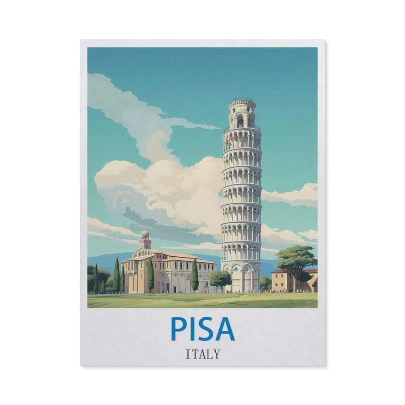BEAYODKP 5D DIY Diamond Painting，Pisa Italy（50 x 60 cm）