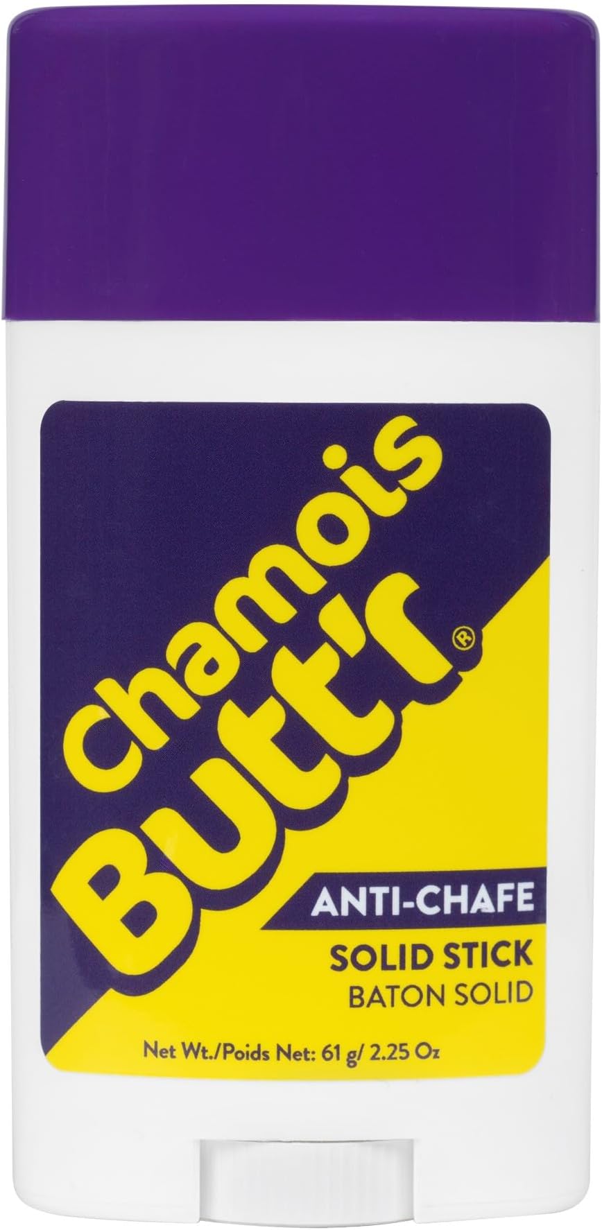 Chamois Butt'r Solid Anti-Chafing Stick, 2.5 Ounce, Clear (GS2.5)