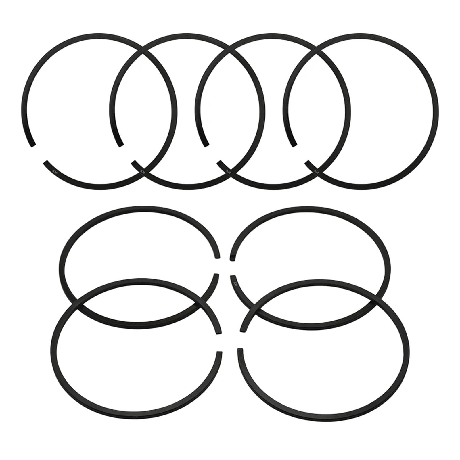 Segment de piston pour tronçonneuse 61 et 365, lot de 8 pièces de rechange 48mm x 1,5mm