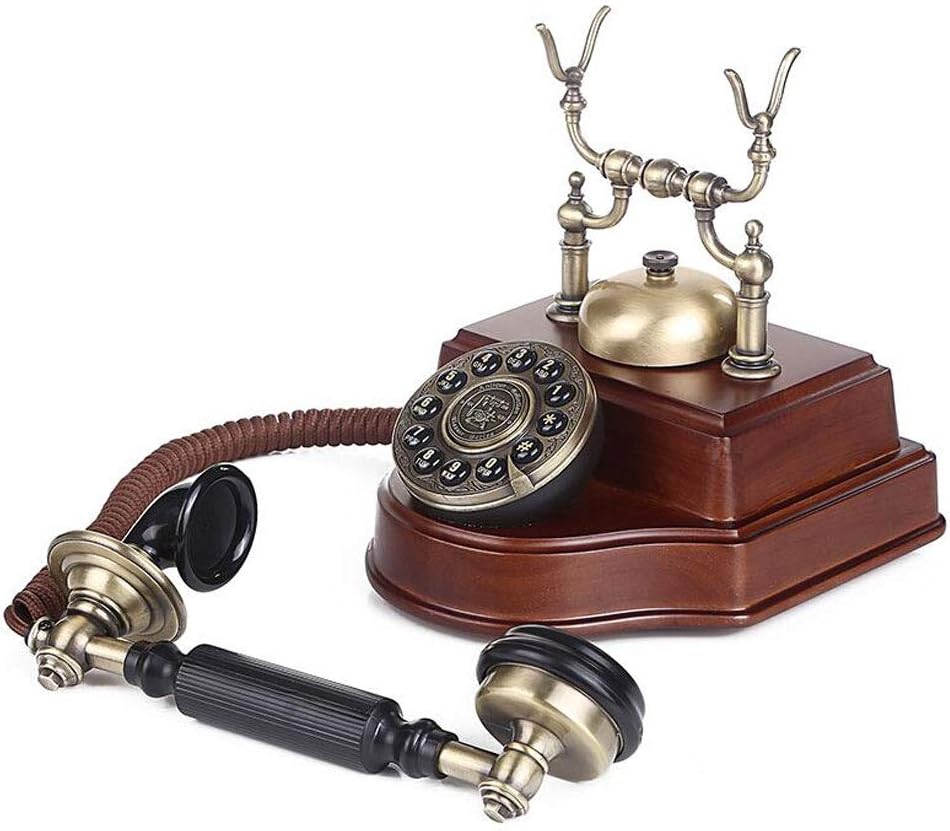 Fashion Creative Phone Rotary Antique European Pastoral Retro Phone Home Fixed Line WD