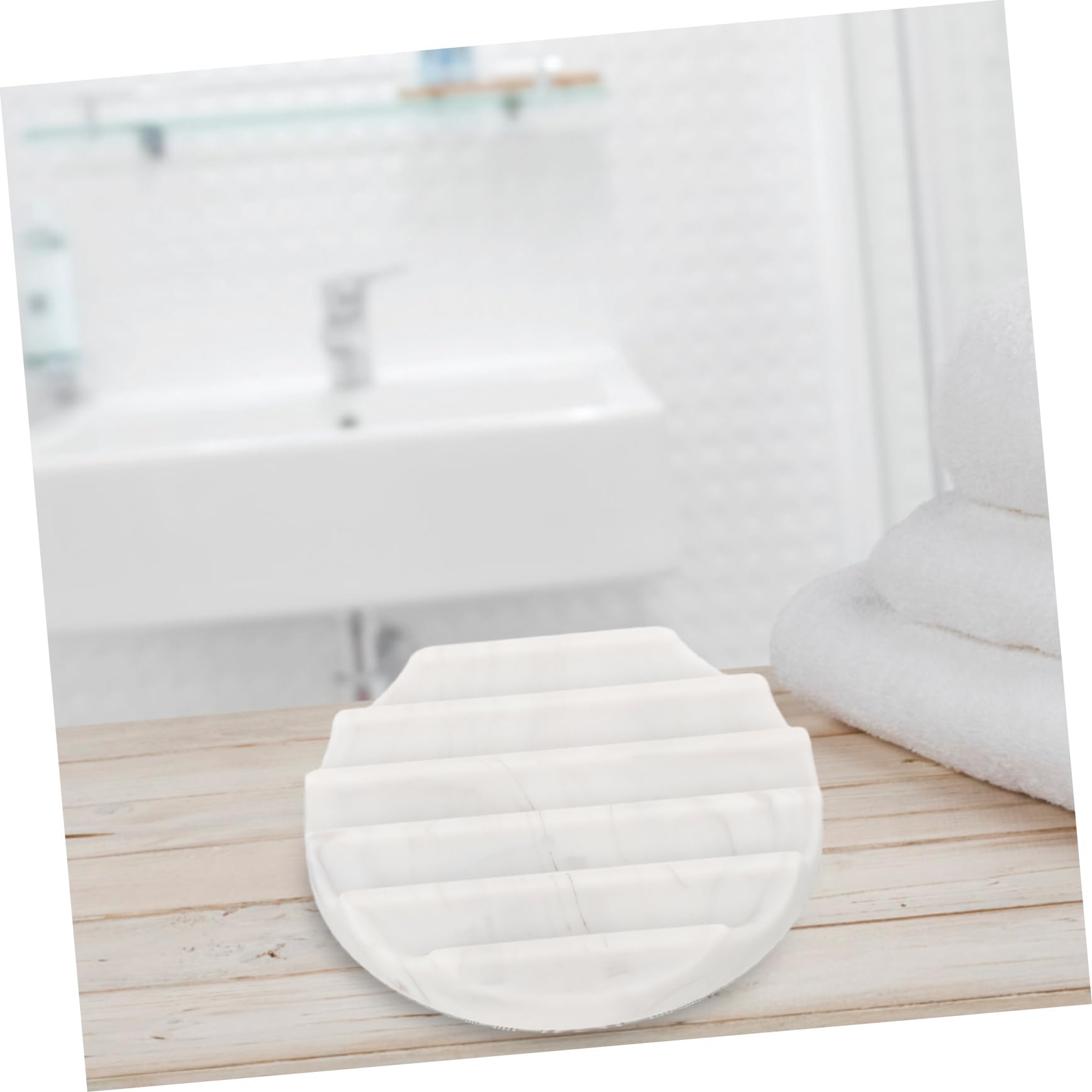 Alipis 5 Pezzi Portasapone In Marmo Vassoio Portasapone Da Bagno Multi Bar Doppio Gancio Effetto Vassoio Portaspugna Da Bancone Rotondo Distributore Di Sapone