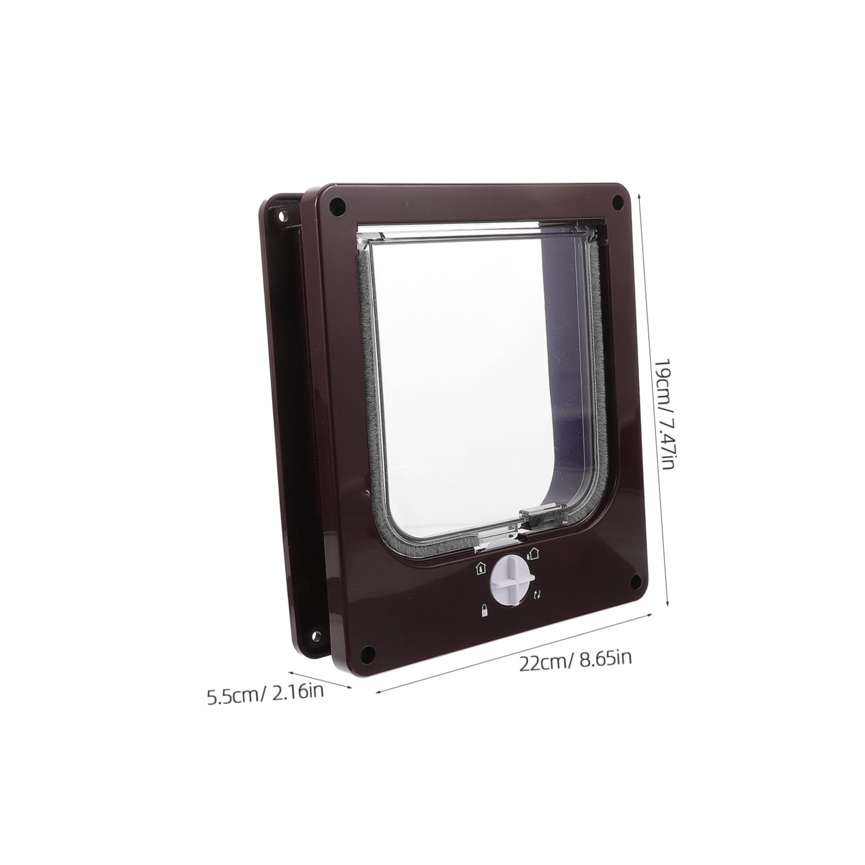 Mikikit Interior Cat Door Adjustable Pet Access Door with Stylish Design Easy to Space Saving Durable Material for Cats and Dogs