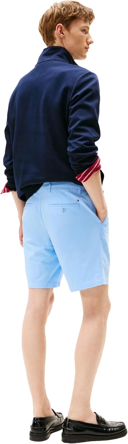 Tommy Hilfiger Men's Casual Cotton Shorts 9 Inch with Stretch, Also Available in Big and Tall