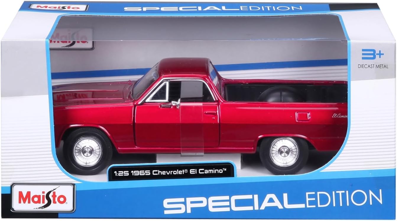 Maisto 1:25 1965 Chevy El Camino Diecast Vehicle (Colors May Vary)