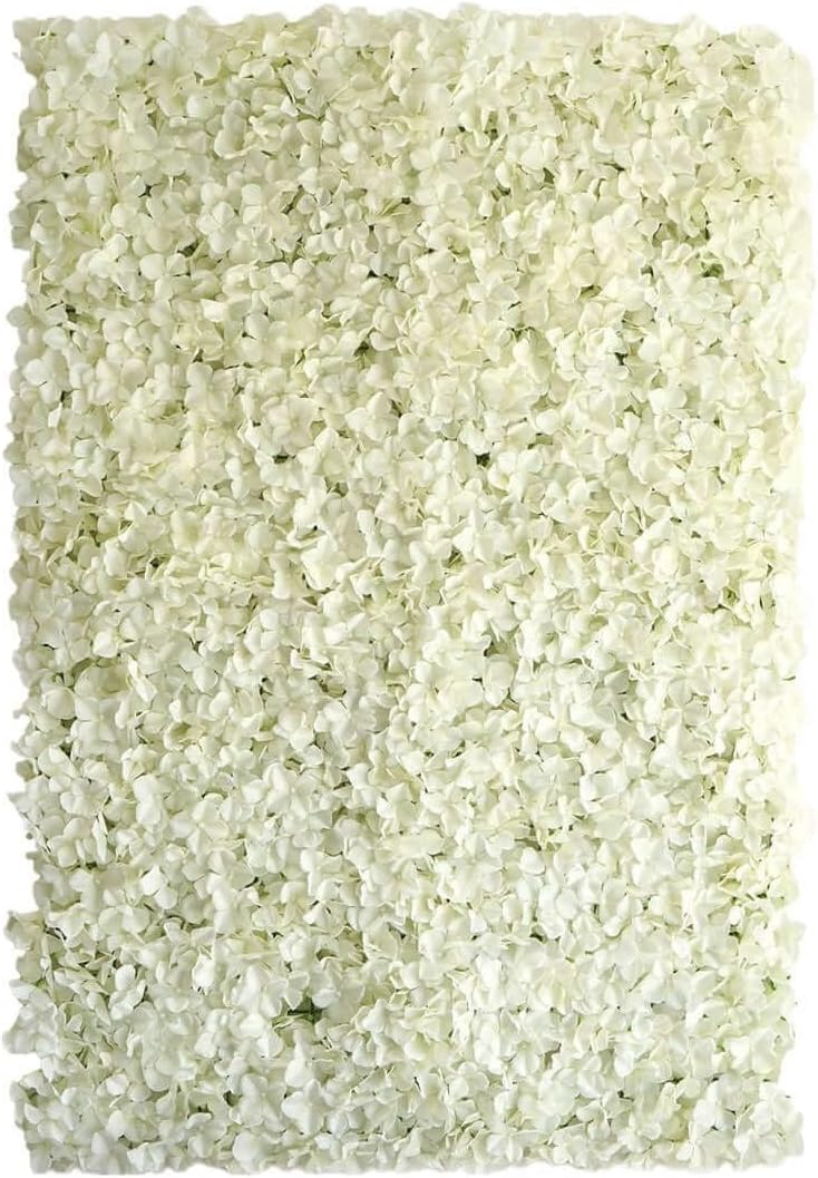 Efavormart 4 PCS Cream Silk Hydrangea Flower Mat Wall Wedding Event Decor for DIY Centerpieces Arrangements Party Decorations