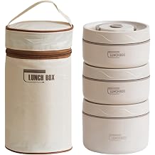 Insulated Bento Box, Soup Jar, Lunch Box, Insulated Lunch Jar, Stainless Steel, Hot and Cold Insulated, Large Capacity, Leak Proof, Insulated Bento Box, 2 Tier, 3 Tier, 4 Tier, Includes