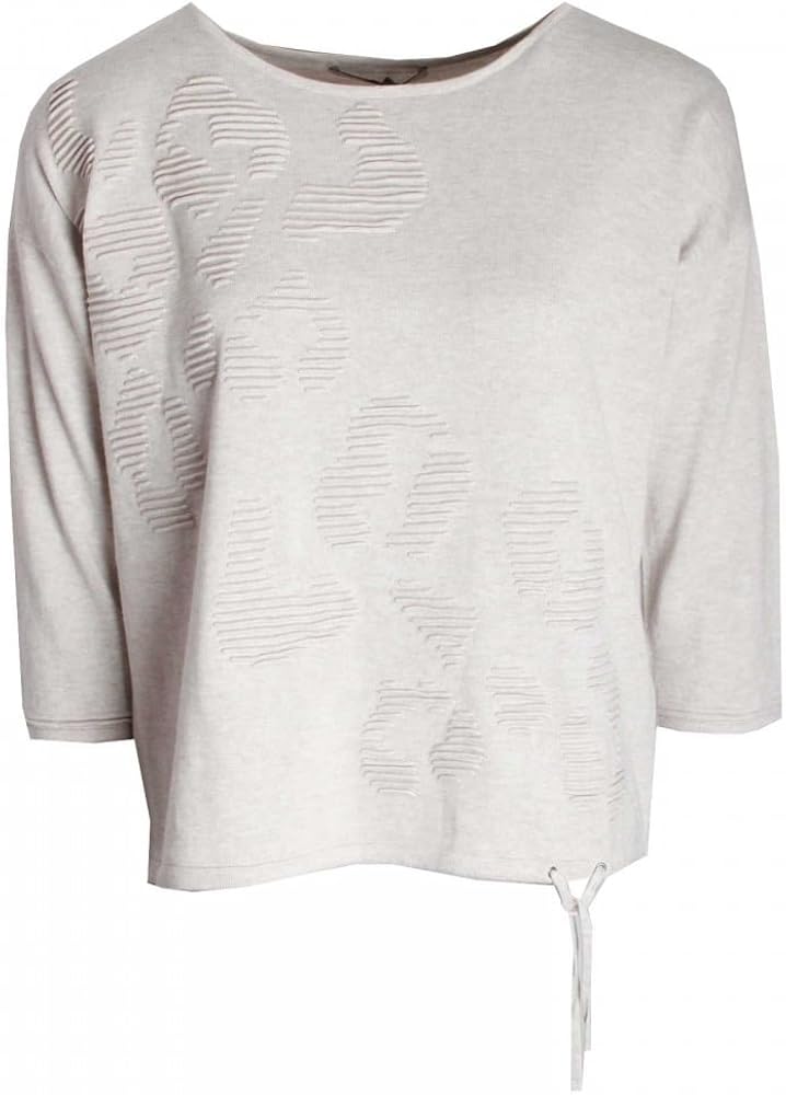 white thin knit jumper