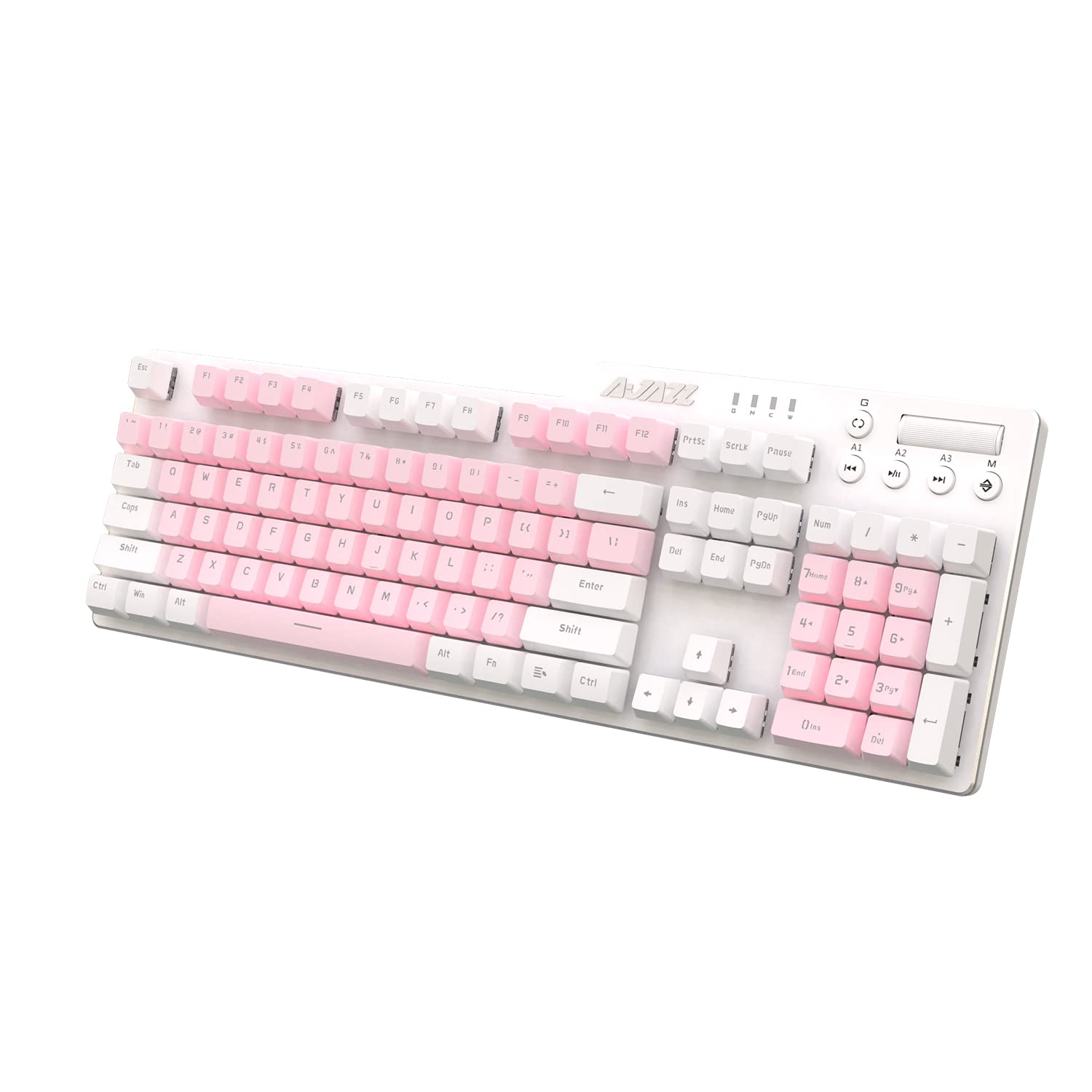 AJAZZ AK35i メカニカルキーボード ピンク/ホワイト 【公式通販】
