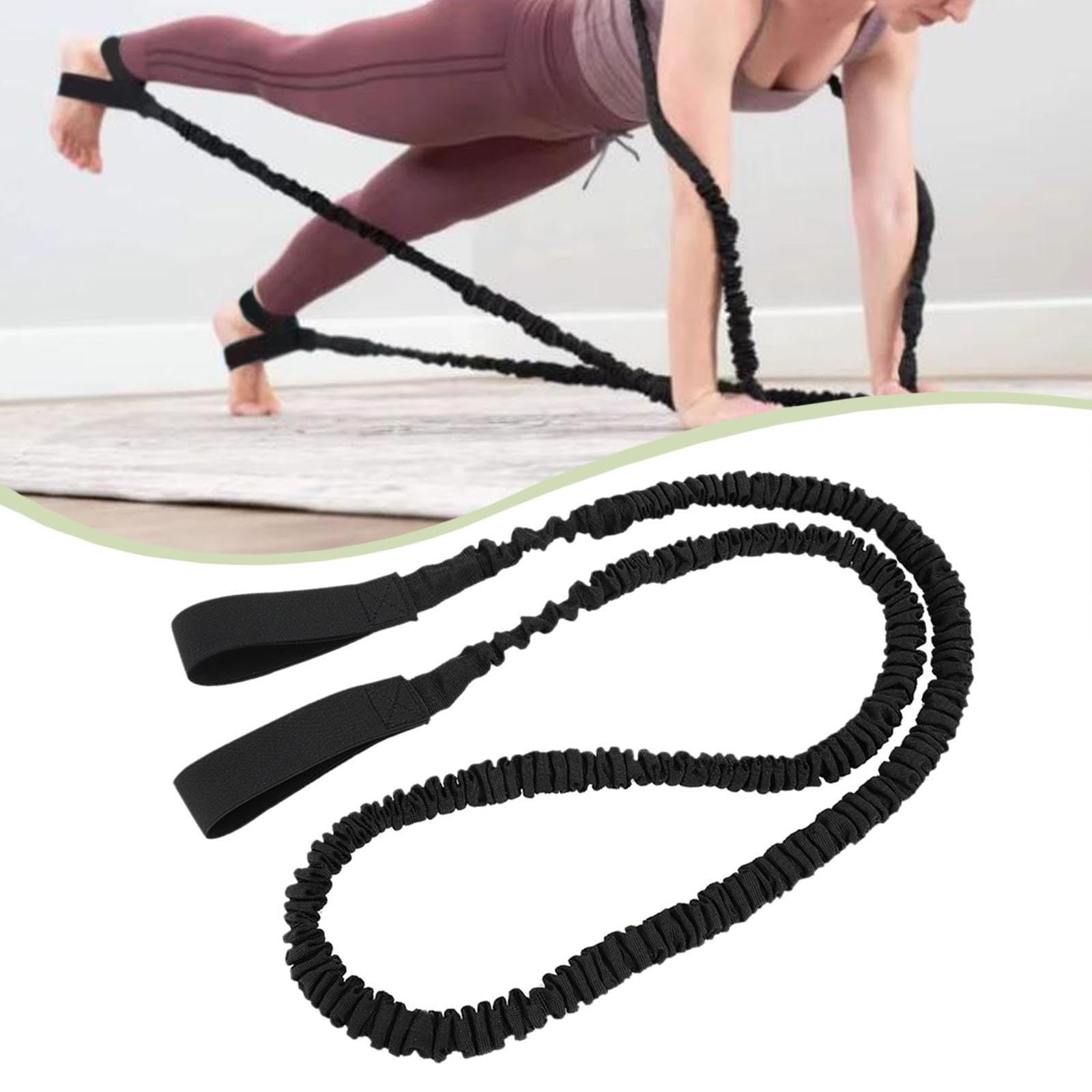 Correas de Estiramiento, Banda Elástica para Ejercicios, Banda de Resistencia para Pilates Y Gimnasia