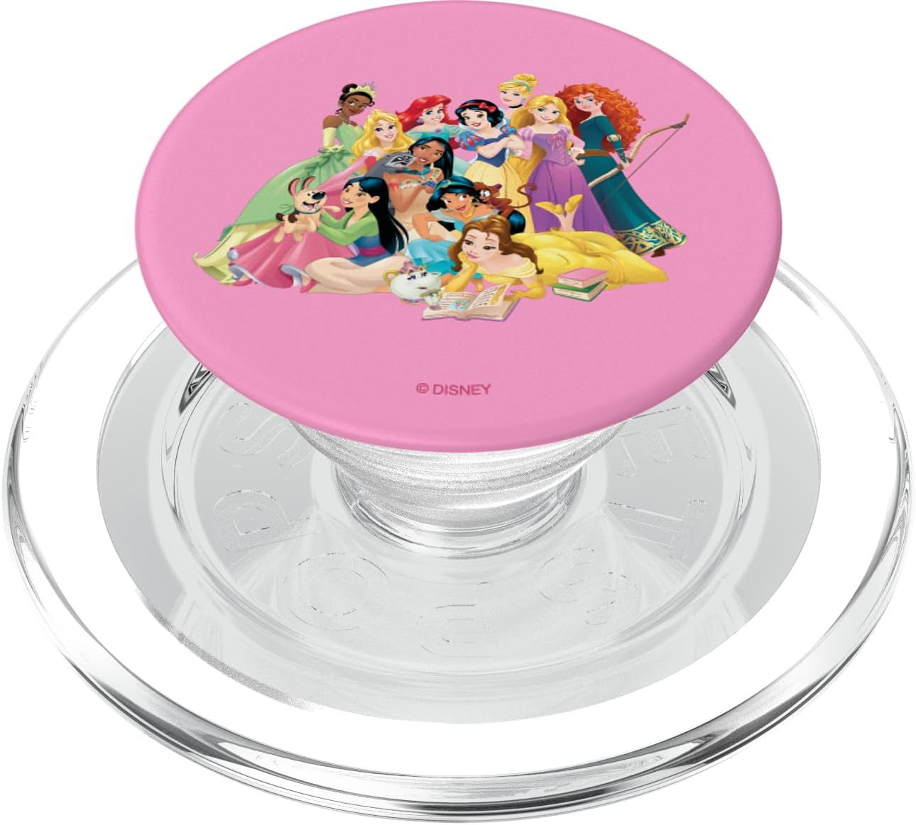Disney Princesses Group Photo in Pink PopSockets PopGrip for MagSafe
