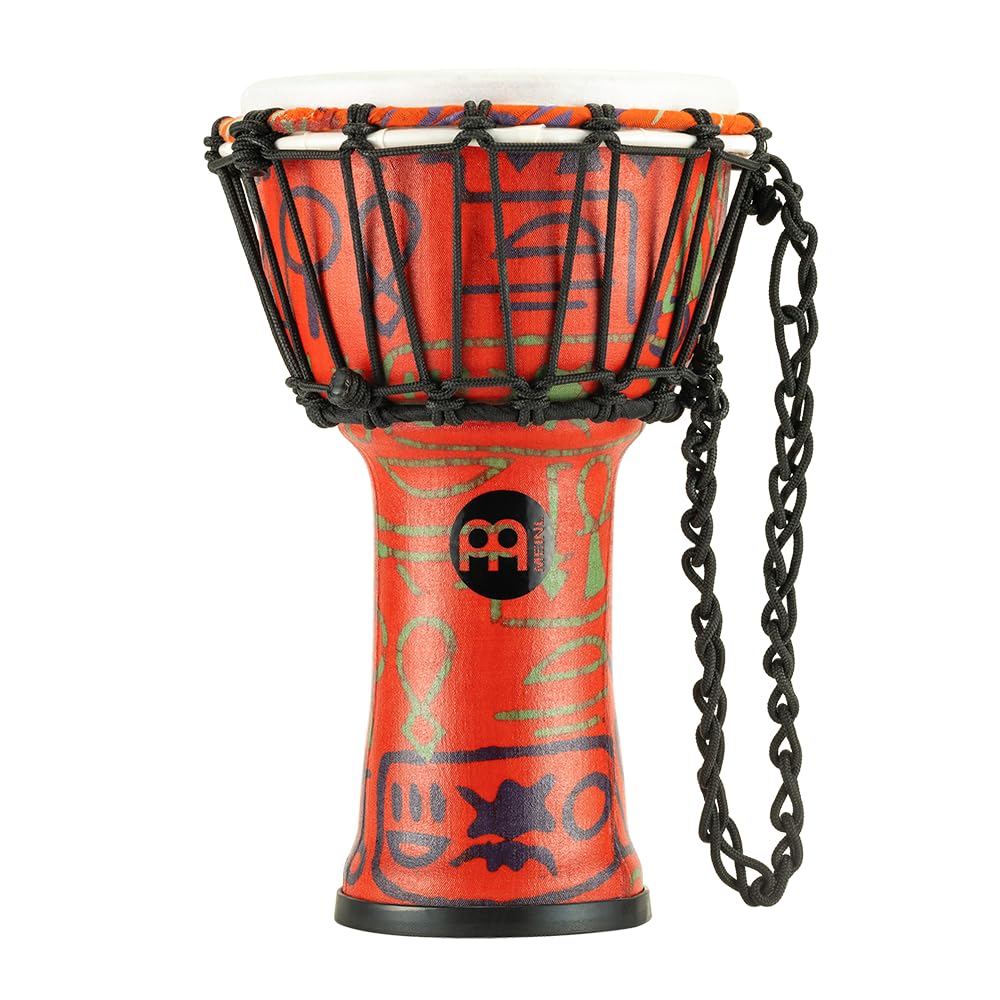 Meinl Percussion JRD Djembe Instrument – Très Petite Percussion à Main – Instrument de Voyage – Diamètre 7 Pouces – Plastique, Multicolore (JRD-PS)